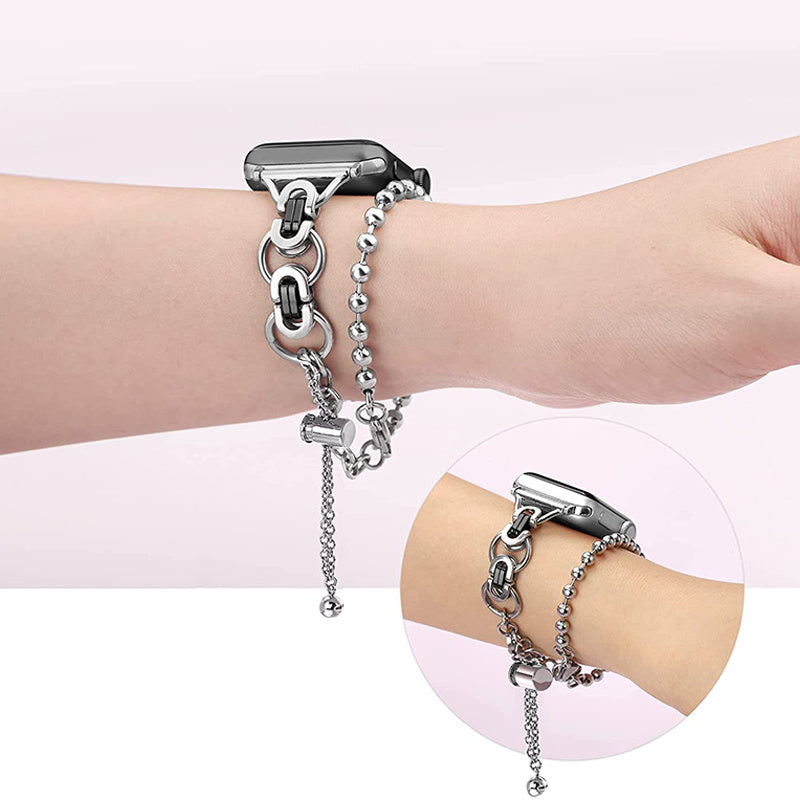 For Apple Watch Series 9 8 7 41mm SE (2023) SE SE (2022) 6 5 4 40mm 3 2 1 38mm Watch Band Stainless Steel Bracelet Wristband Strap For Apple Watch Series 9 8 7 41mm SE (2023) SE SE (2022) 6 5 4 40mm 3 2 1 38mm Watch Band Stainless Steel Bracelet Wristband Strap